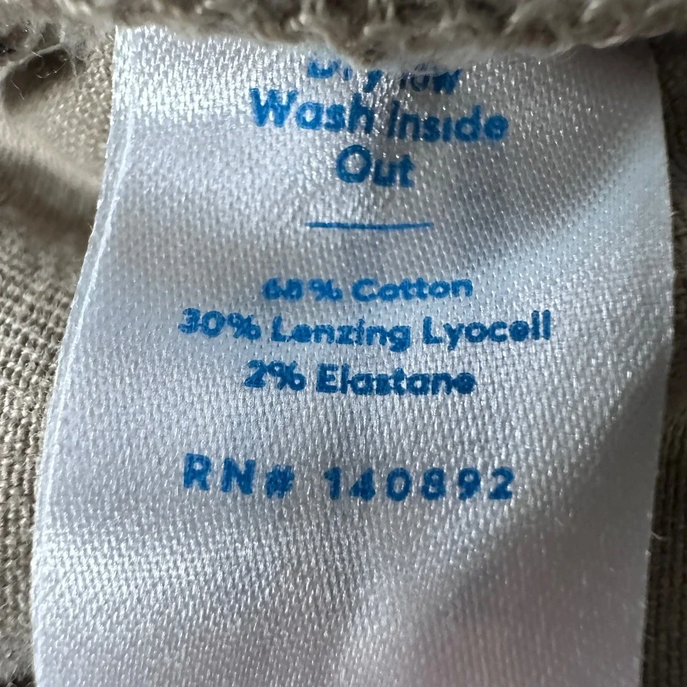 Marine Layer Mens Saturday Beach Pants Tan Cotton Lyocell Stretch Small 14442